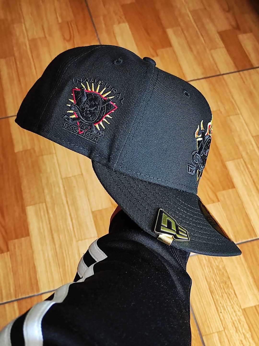 New Era Anaheim Ducks Inaugural Season Black Out Fire Edition 59Fifty Fitted Hat