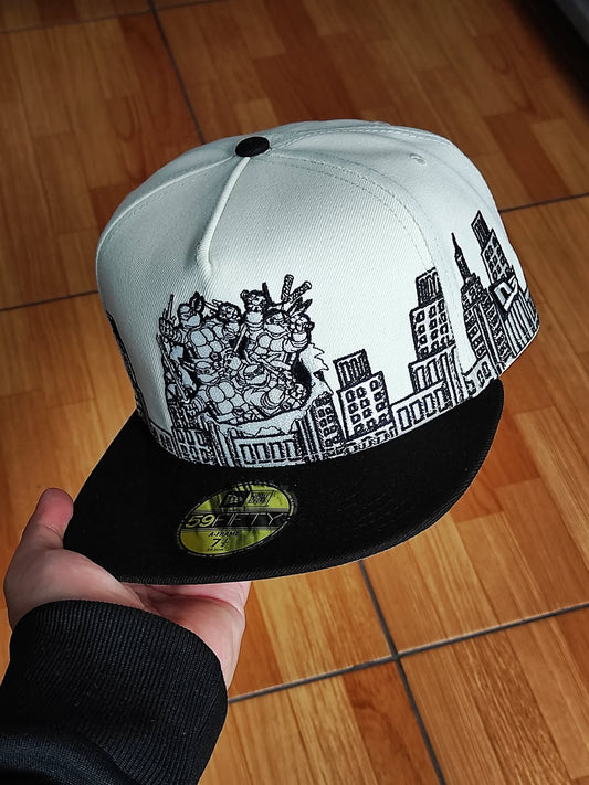 59FIFTY Tortugas ninja Chrome black a frame
