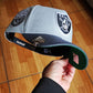 New Era Las Vegas Raiders Super Bowl Champions Gray Two Tone Edition 9Forty A Frame Snapback Hat