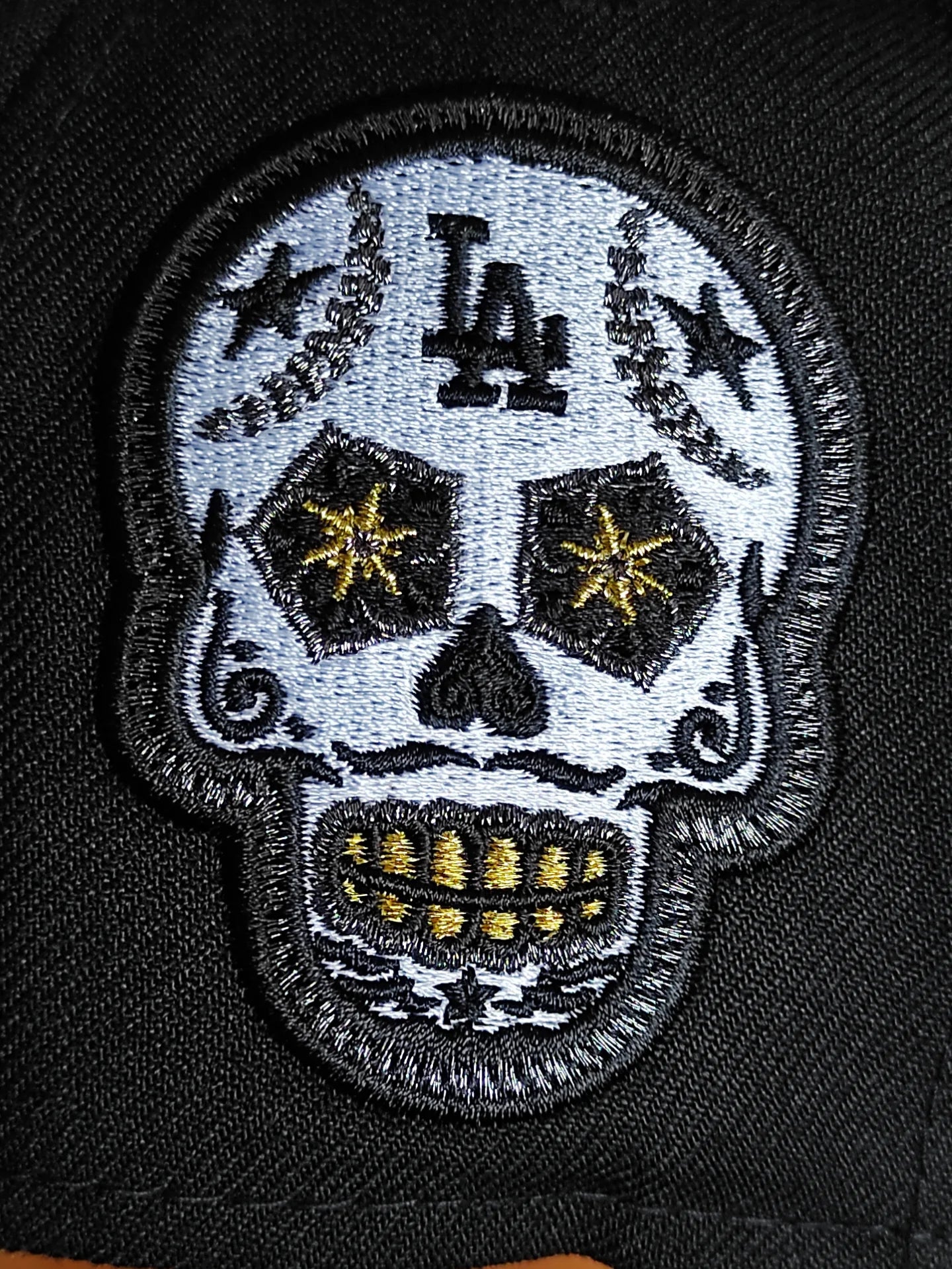 New Era Los Angeles Dodgers SKULL 💀 Chrome Black edition 59fifty fitted