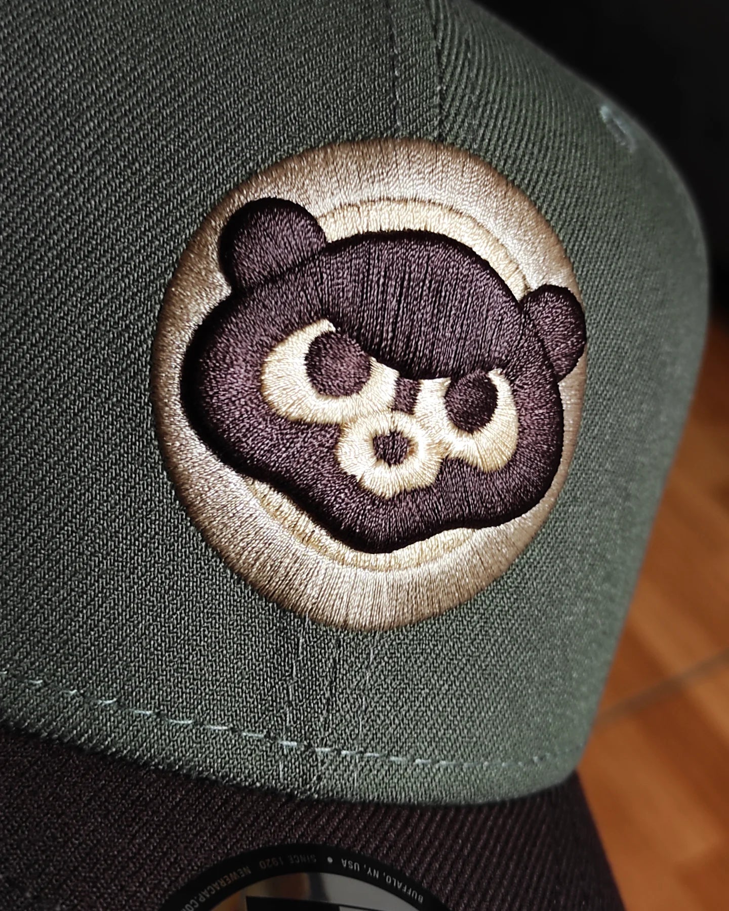 Olive Green Chicago Cubs Brown Visor Snow Gray Bottom 1990 All Star Game Side Patch New Era 9Fifty Snapback