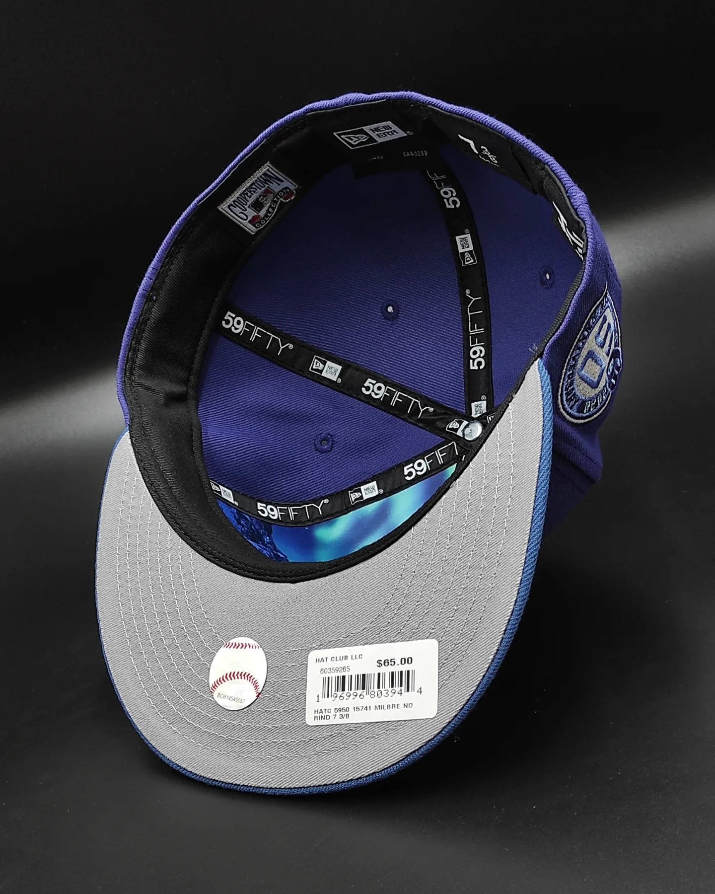 New Era 59fifty Milwaukee Brewers 50th anniversary - purple indigo
