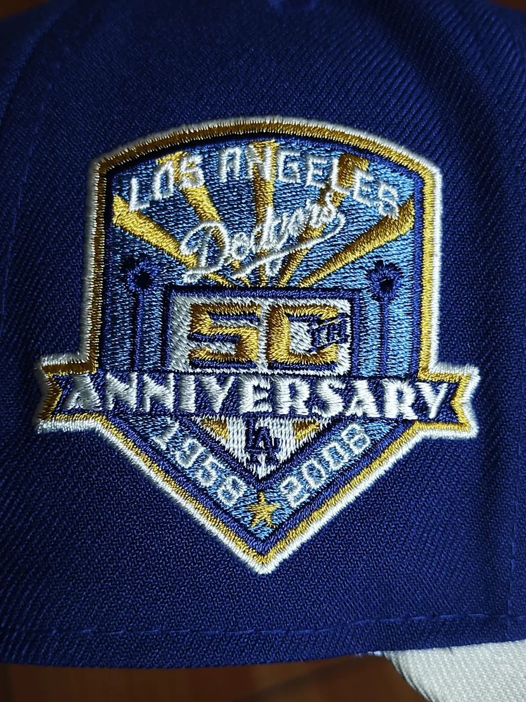 LA Dodgers MLB Team Wings 59FIFTY Fitted Cap Navy