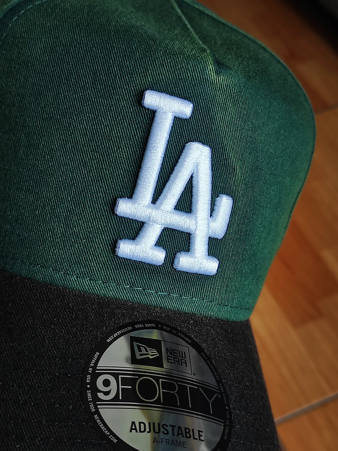 New Era Los Angeles Dodgers DENIM Green 9FORTY A-FRAME Snapback