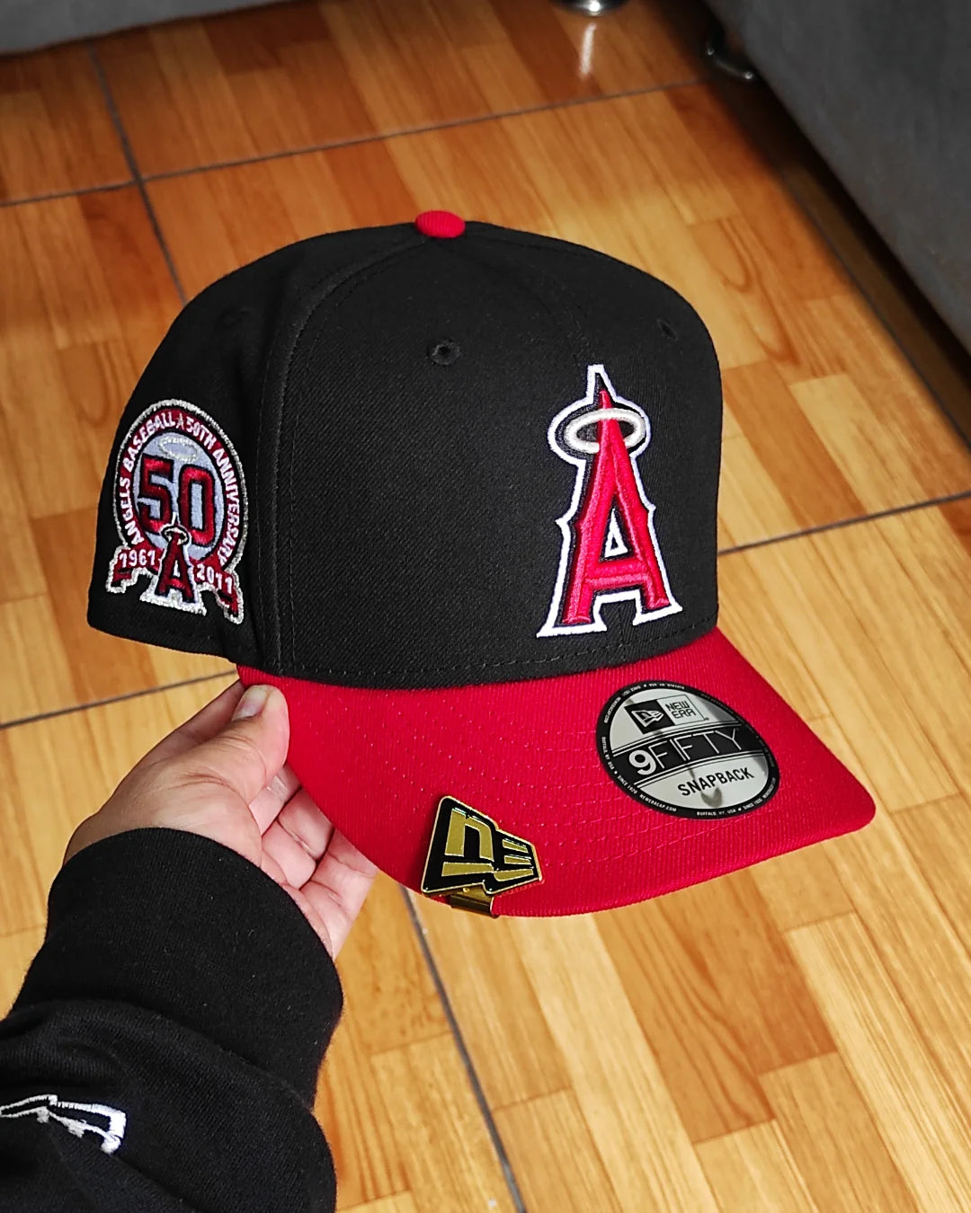 New Era Anaheim Angels 50th aniversario black Red 9 FIFTY Snapback