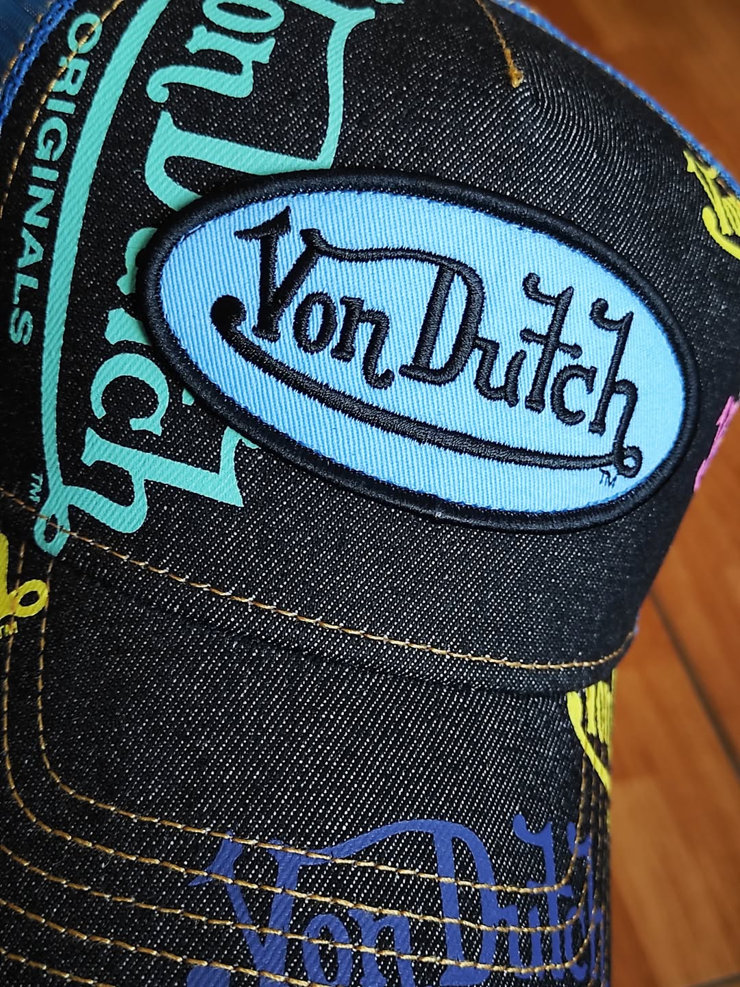 Multilogo Dutch Denim Trucker Hat