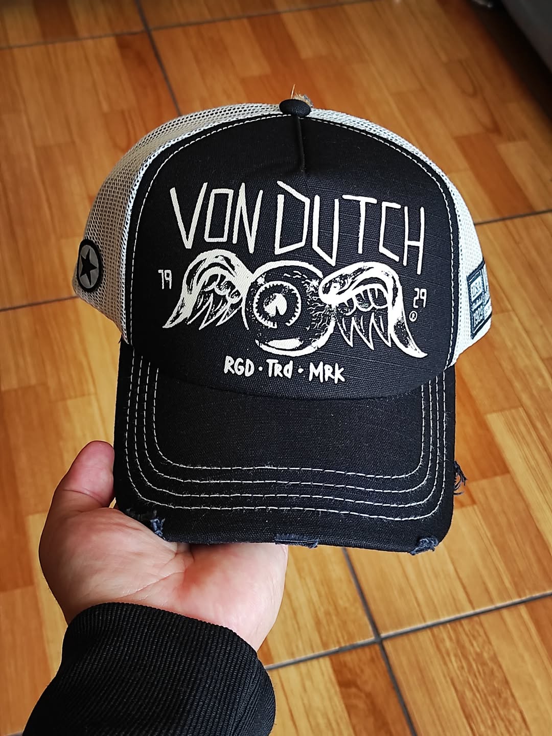 Gorra vondutch black trucker cap