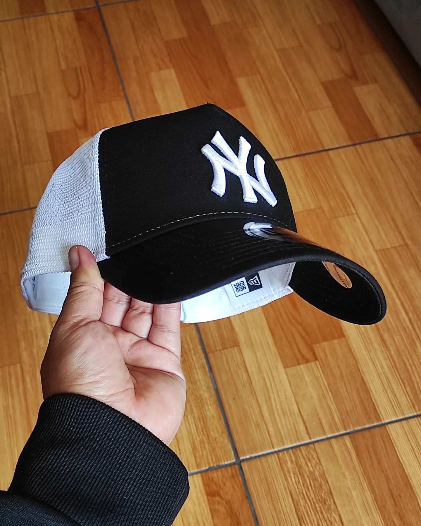 New Era Los New York Yankees black white Trucker a-frame