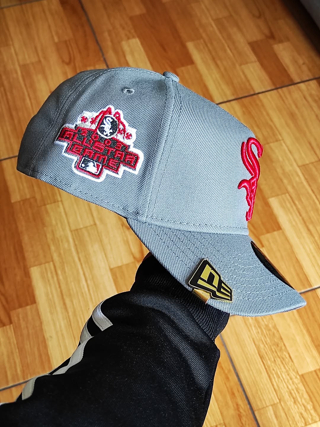 New Era white Sox all Star Game gray red 9Forty A Frame Snapback Hat