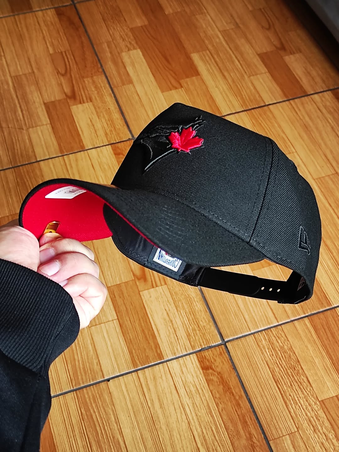 New Era Toronto BLUE Jays Black Red 9Forty A-Frame