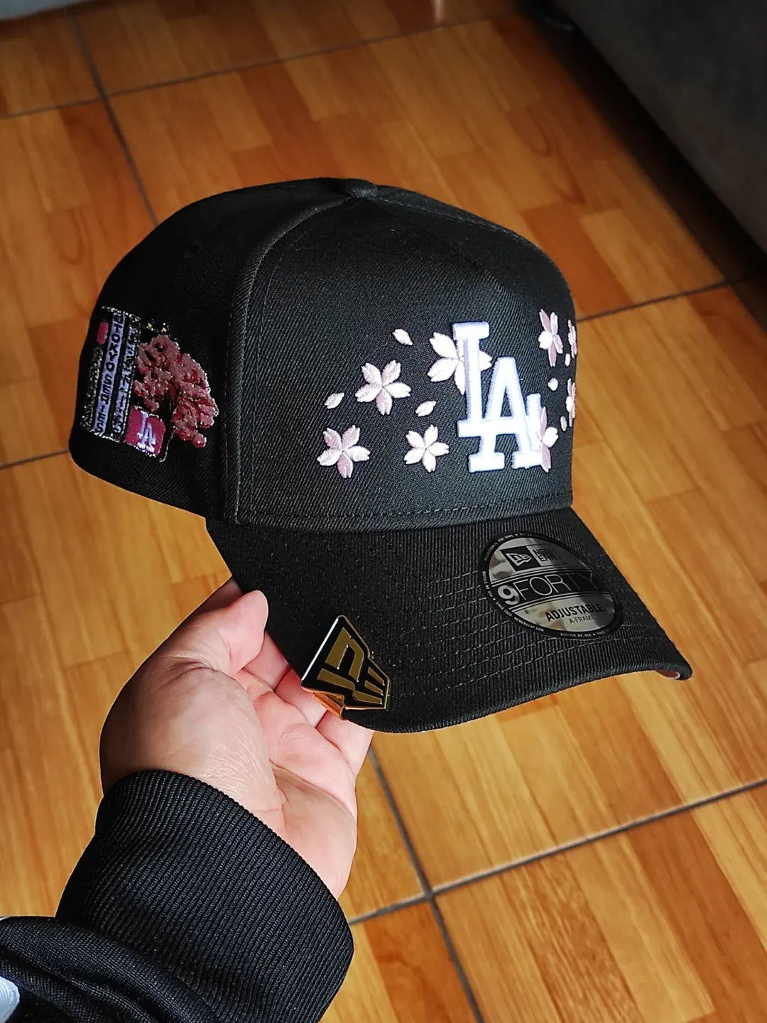New Era Los Angeles Dodgers cherry Blossom🌸 Tokyo series 2025 BLACK 9forty a frame