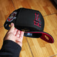 New Era Los Angeles Dodgers 50th Anniversary Blackout Red Prime Edition 9Fifty A Frame Snapback