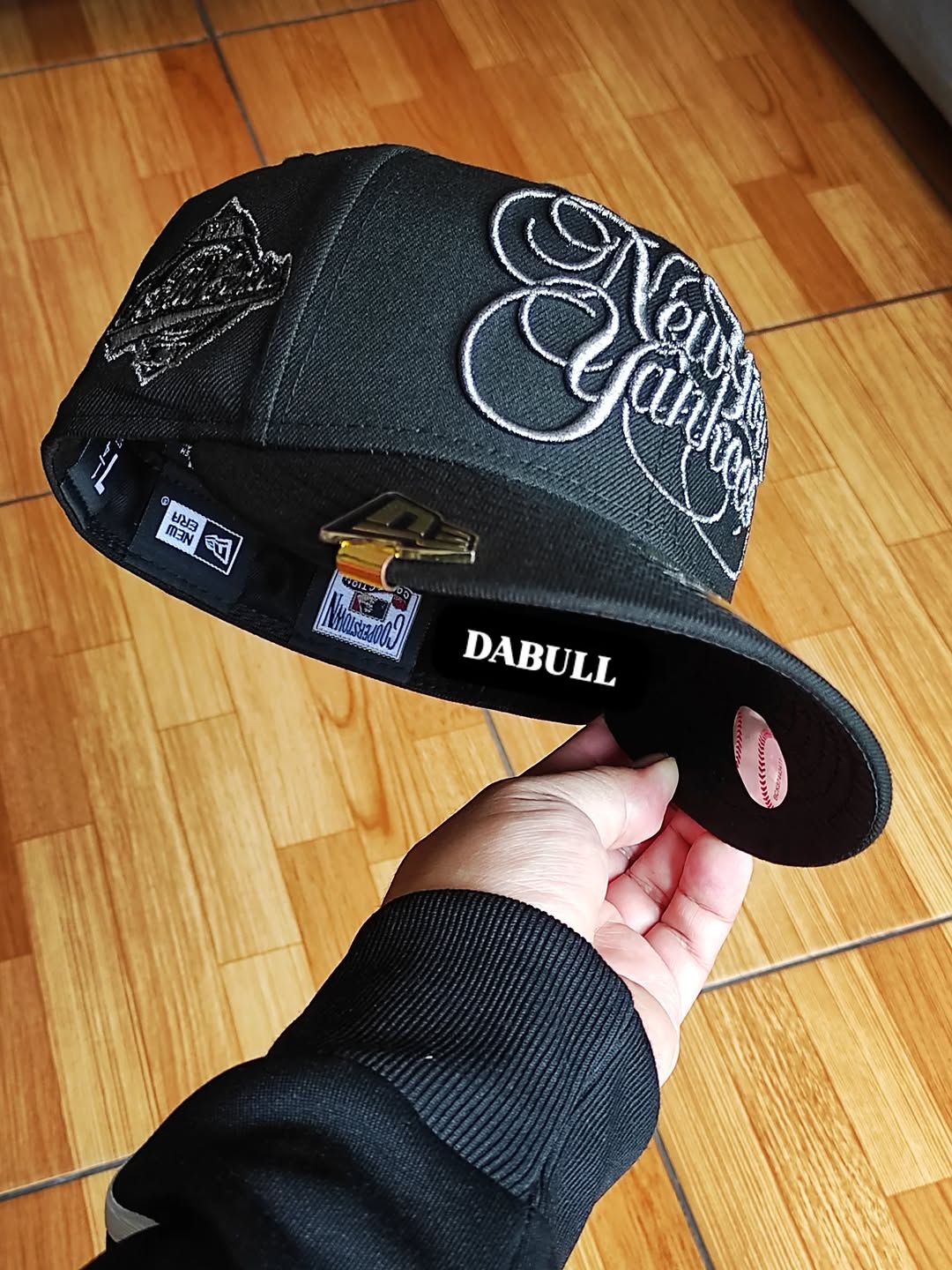 New Era New York Yankees script world series black titanio 59FIFTY