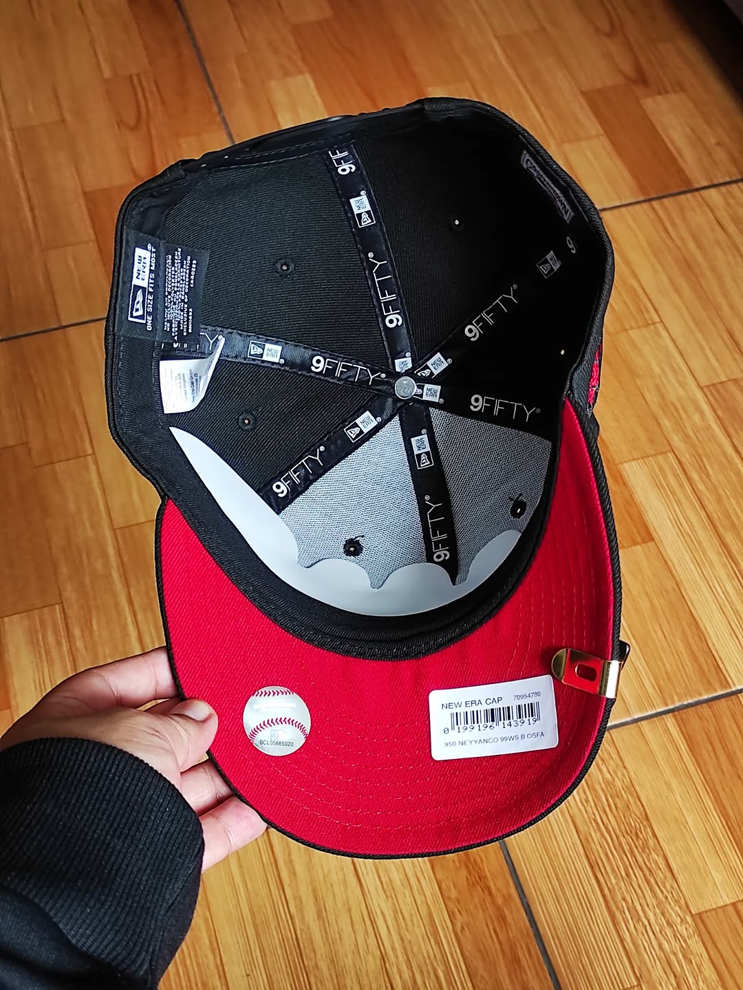 New Era New York Yankees World Series BLACK RED 9FIFTY Snapback