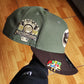 Olive Green Chicago Cubs Brown Visor Snow Gray Bottom 1990 All Star Game Side Patch New Era 9Fifty Snapback