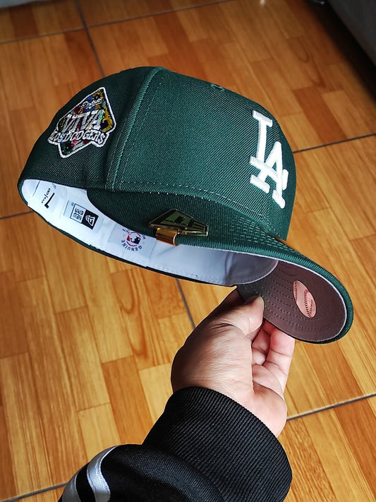 New era Los Angeles Dodgers viva dark green 59fifty fitted