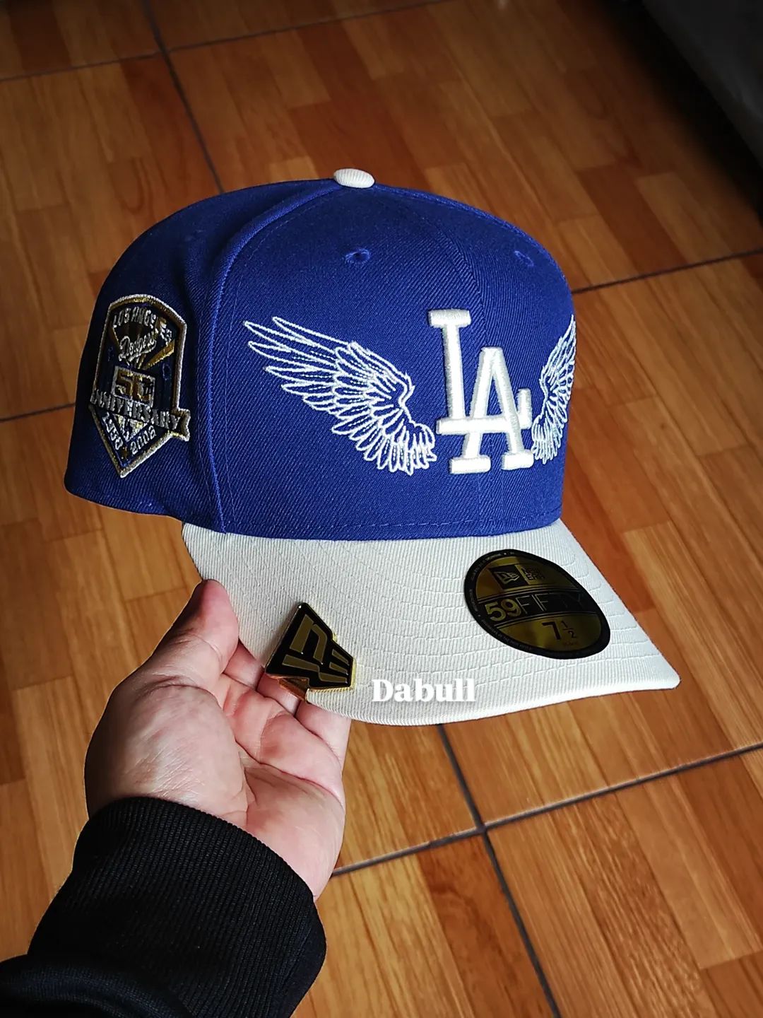 LA Dodgers MLB Team Wings 59FIFTY Fitted Cap Navy