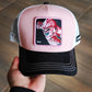 Gorra trucker rosa, blanca y negra Kid Buu DBZ8 BUU Dragon Ball de Capslab