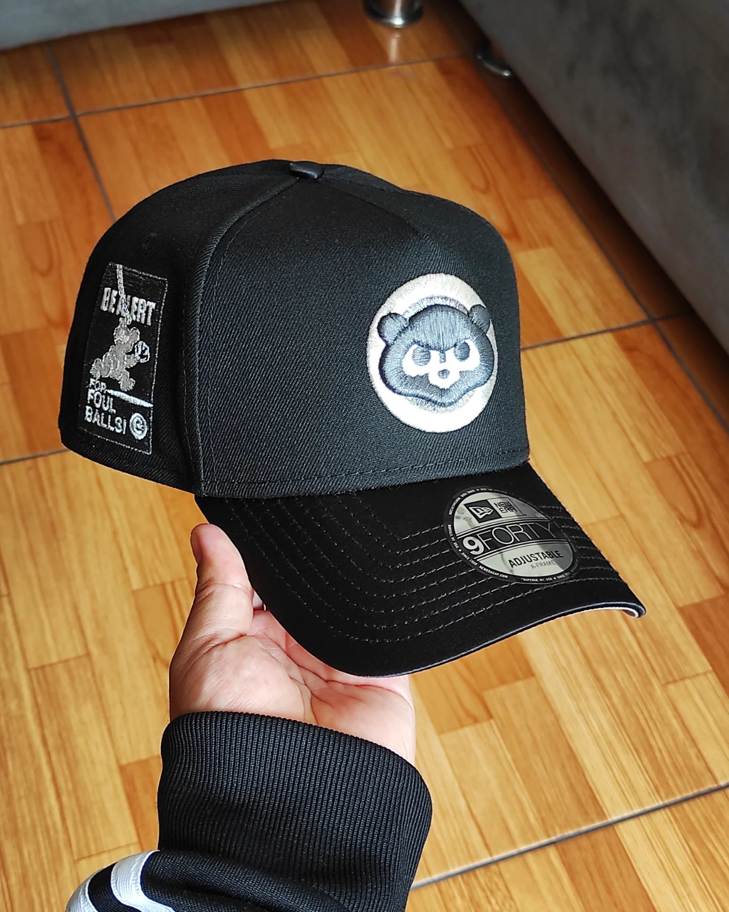 New Era Chicago Cubs viscera satinada black 9 FORTY A-FRAME