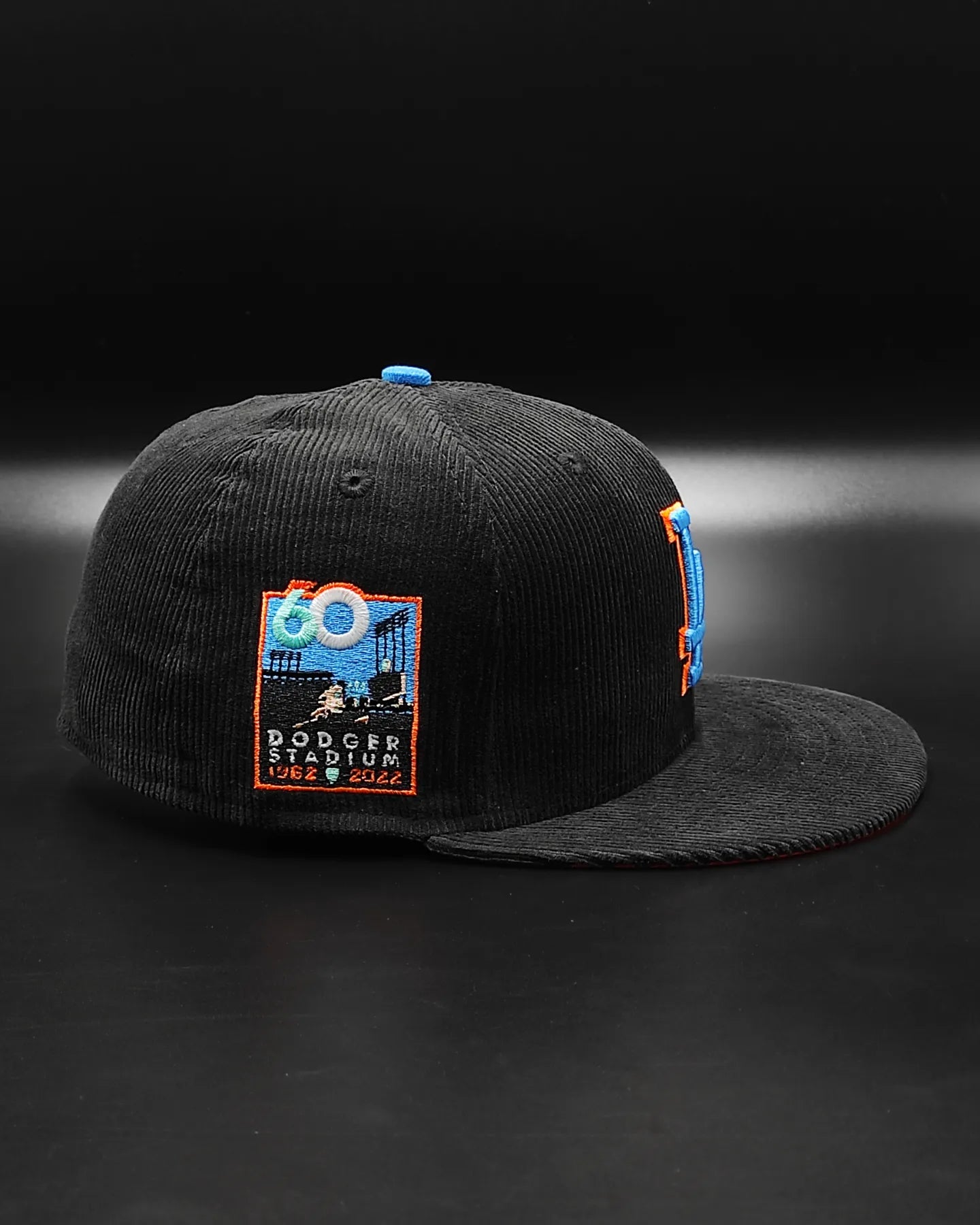 Los Angeles Dodgers Orange  60th Anniversary  New Era 59Fifty Fitted UV glow
