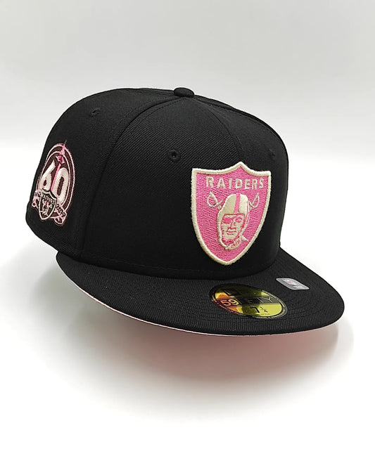 New Era 59fifty cookies & cream raiders hat - black
