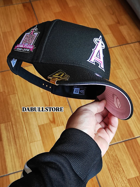 New Era Anaheim Angels 50th Anniversary Pink Edition 9Forty A Frame Snapback Hat