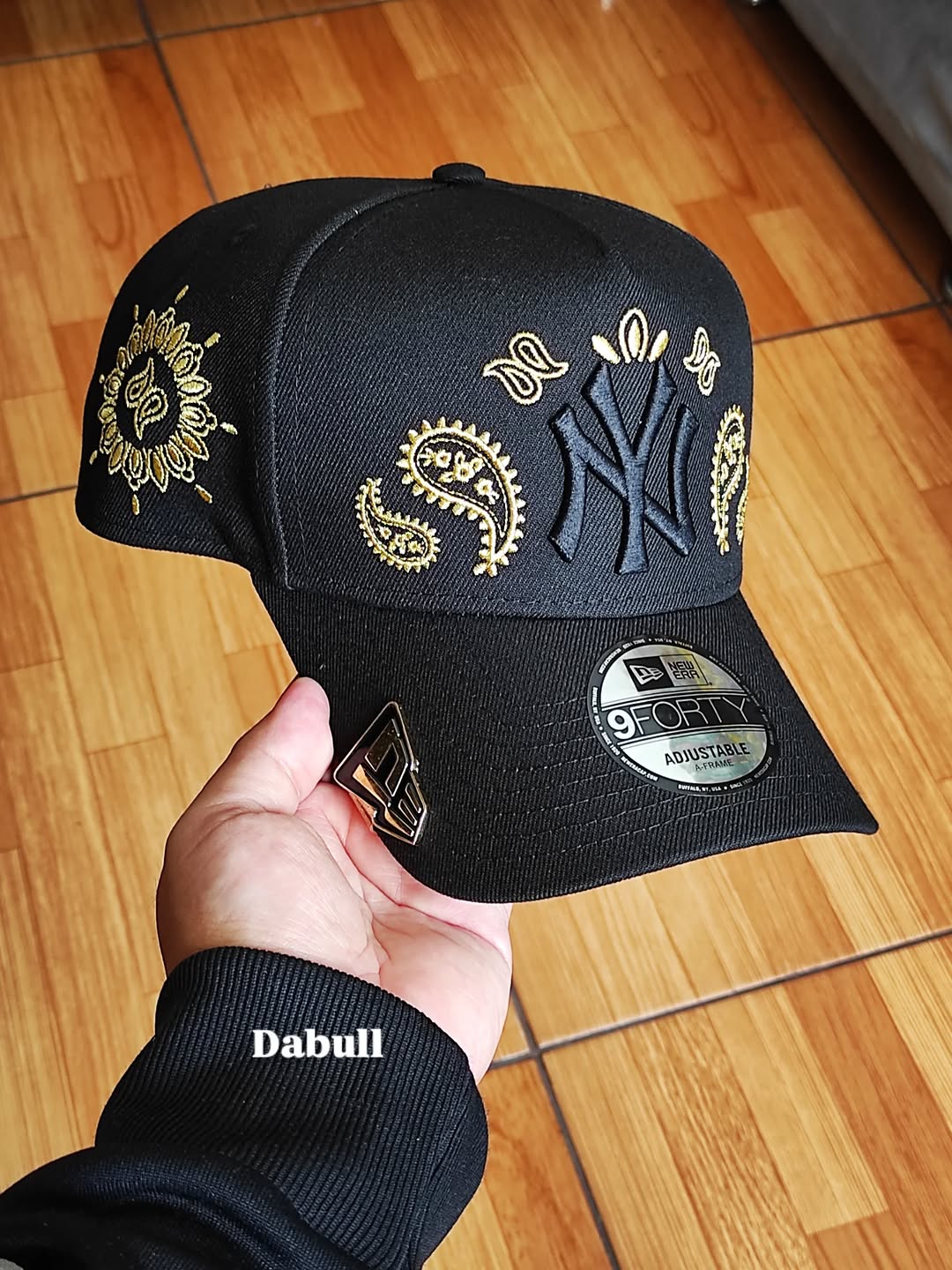 New era New York Yankees paisley BLACK 9FORTY A-FRAME HAT