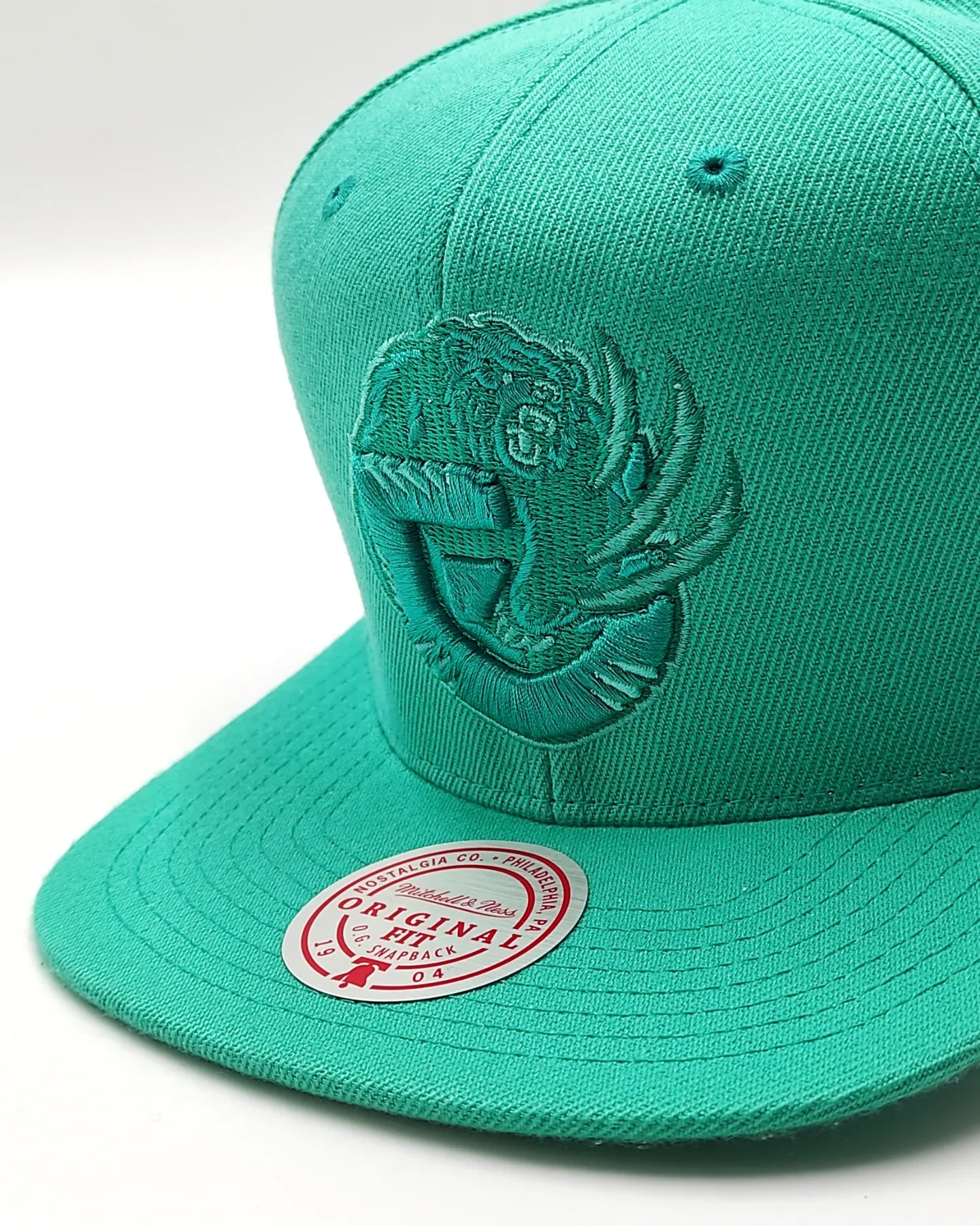 Mitchell & Ness Memphies Grizzlies Monochrome Original Fit Snapback teal