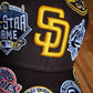 Brown San Diego Padres All Over Logo Gray Bottom 59FIFTY New Era Fitted