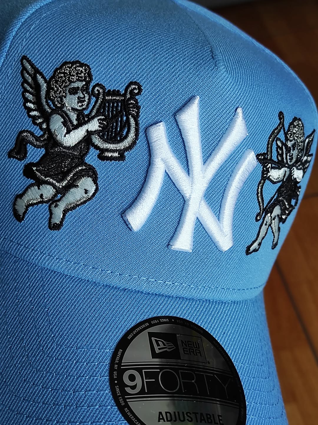 New Era New York Yankees cupid 🏹 sky 9FORTY A-FRAME Snapback