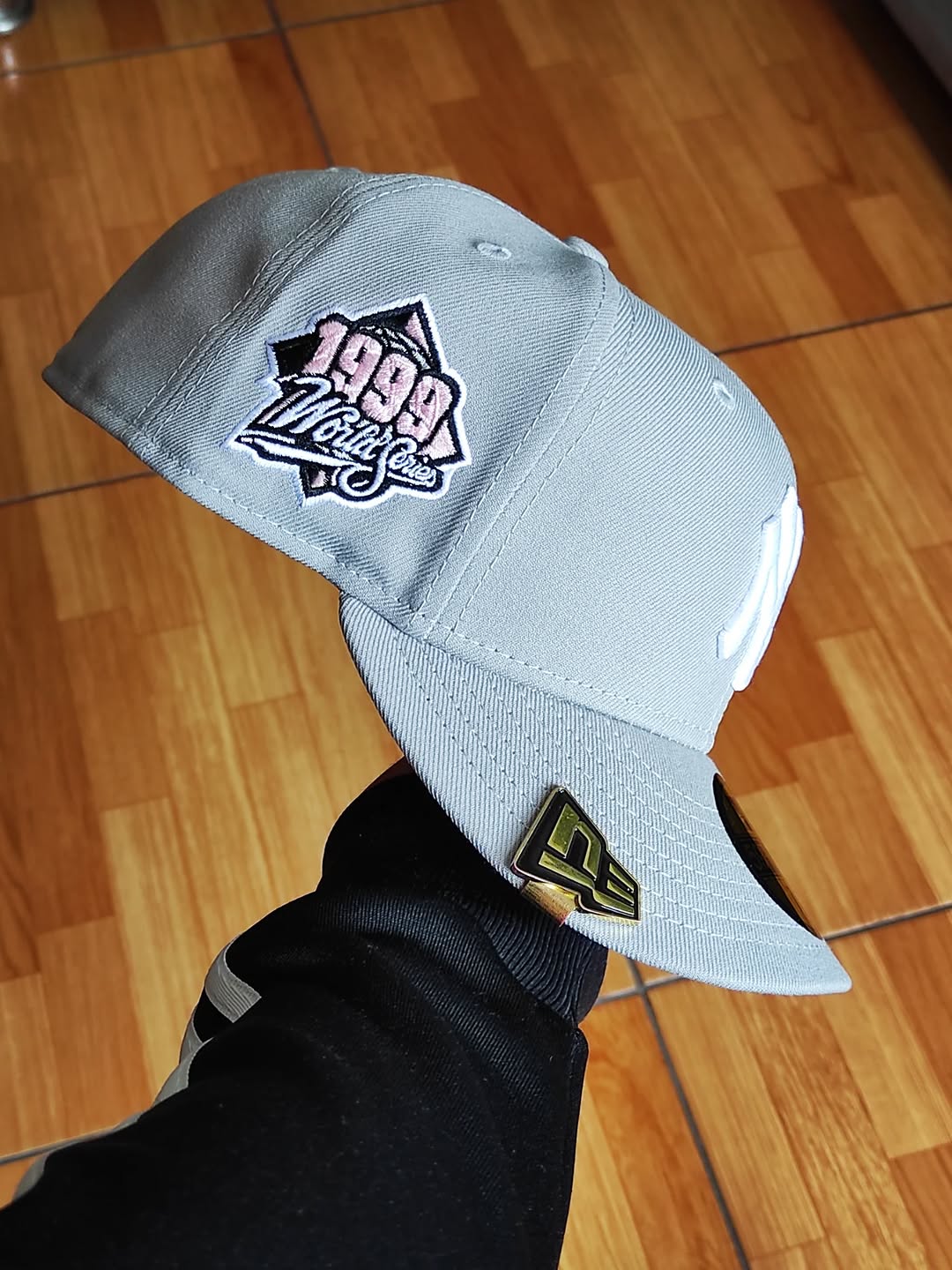 New era New York Yankees World Series gray/ pink 59FIFTY