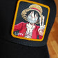 Gorra capslab luffy one peace trucker negra azul