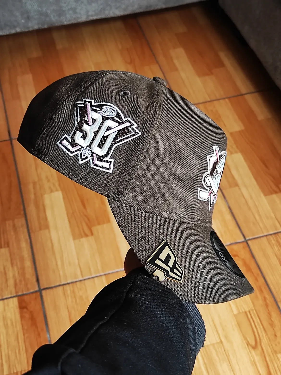 New era Anaheim ducks 30 TH aniversario Brown Forty A-frame Snapback