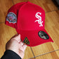 New Era white Sox comesky park red 9Forty A Frame Snapback Hat