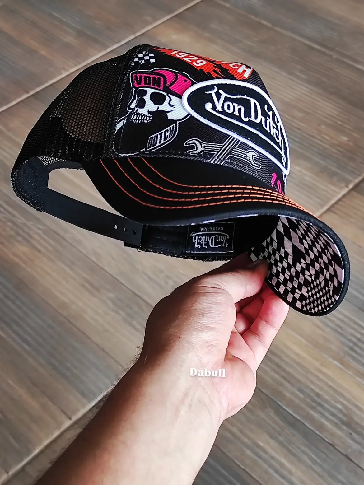 Gorra Vondutch trucker multicolor negra