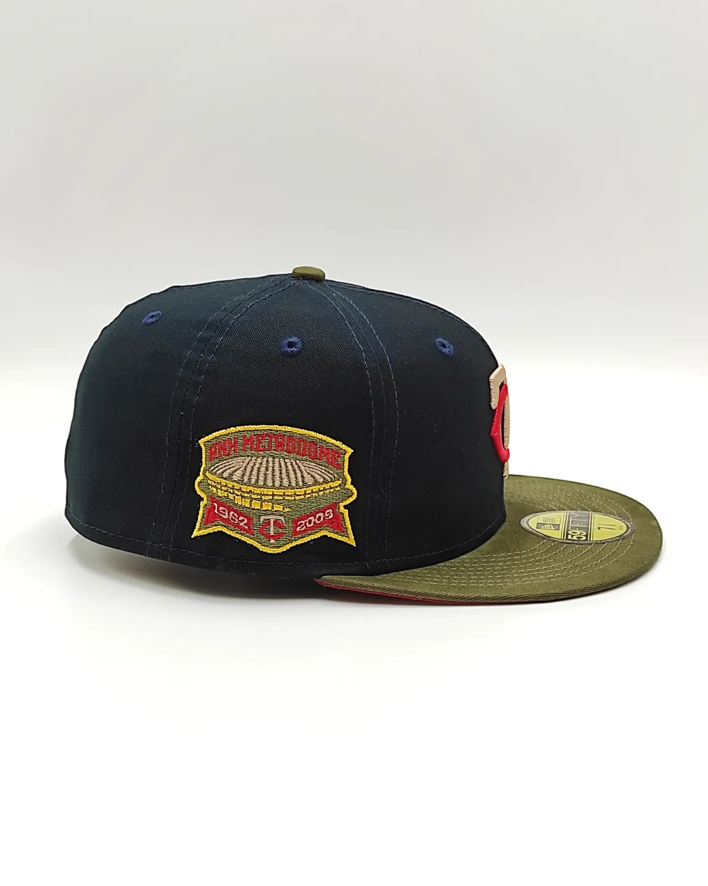 New Era 59fifty fall tones Minnesota Twins anniversary patch hat - navy, olive