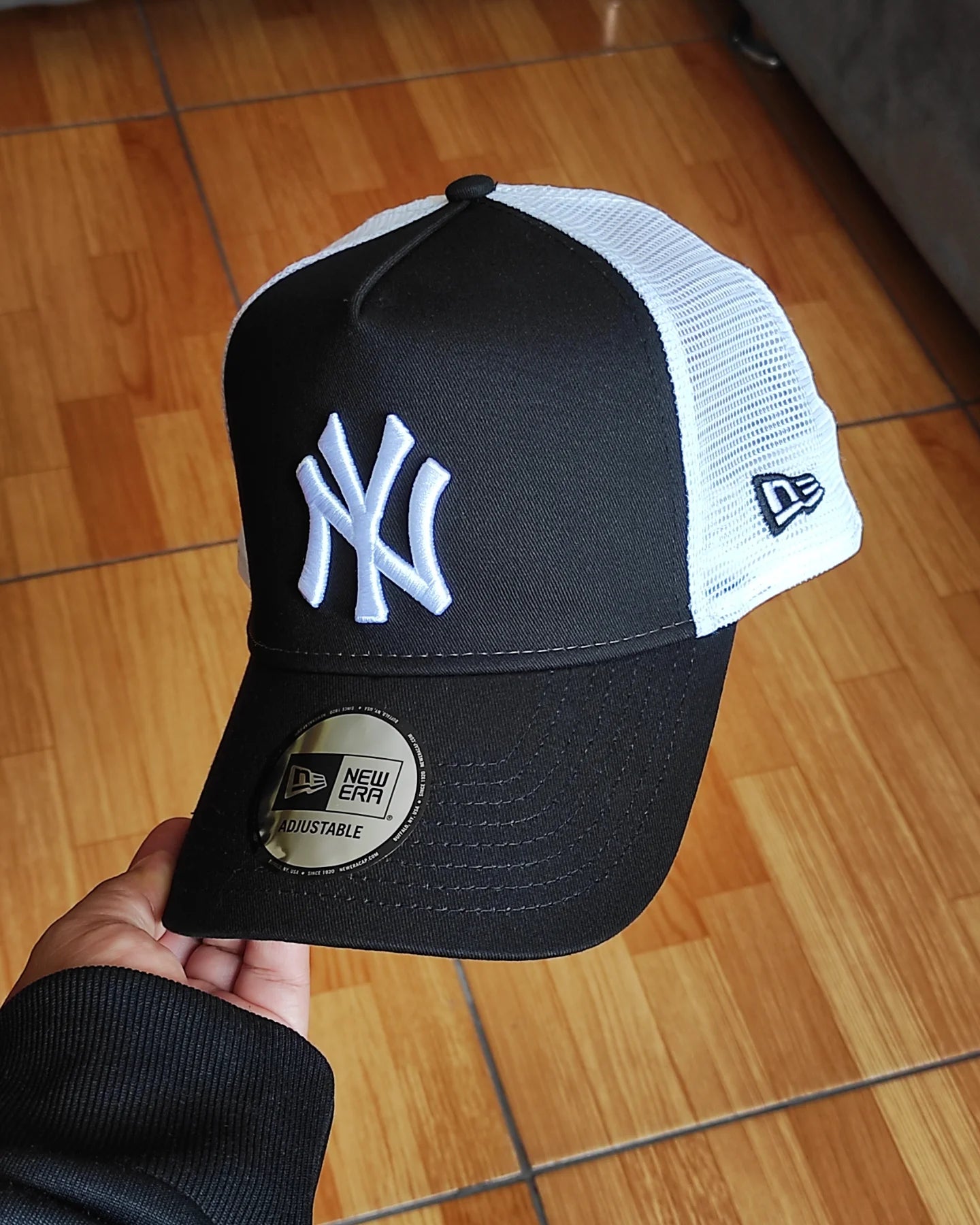 New Era Los New York Yankees black white Trucker a-frame