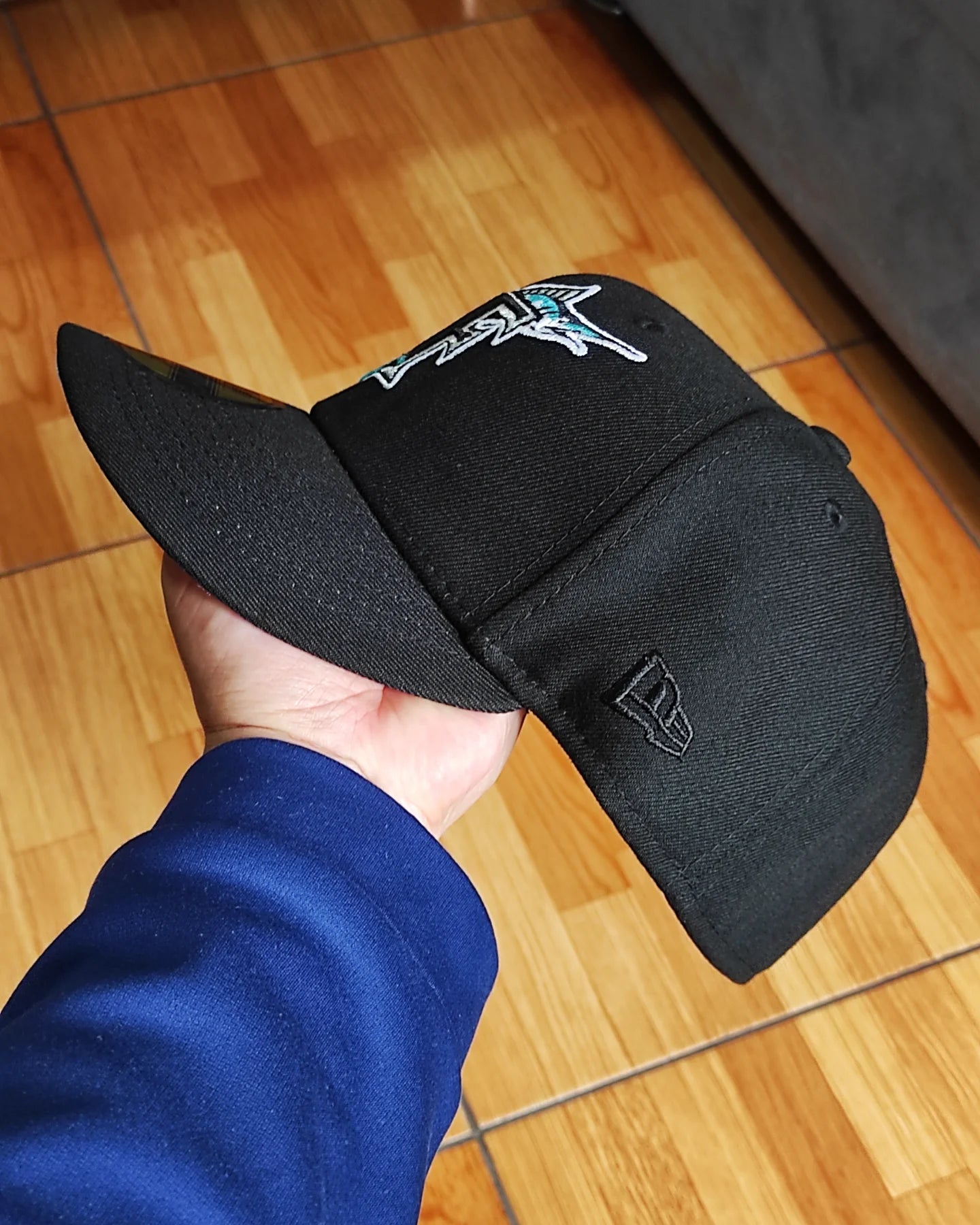 New Era Silky uv Florida Marlins inaugural season 59 Fifty black