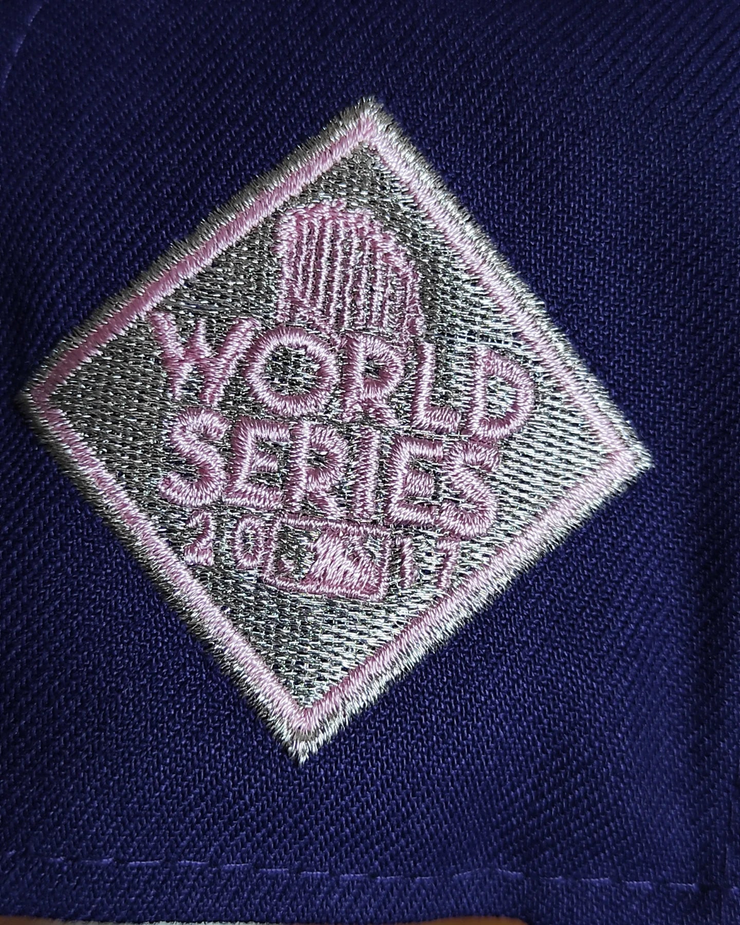 New Era Houston Astros World series 2017 morado/pink 🟣🌸-59 Fifty fitted