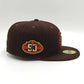 New era San Diego Padres 50th anniversary dark chocolate prime 59 fifty