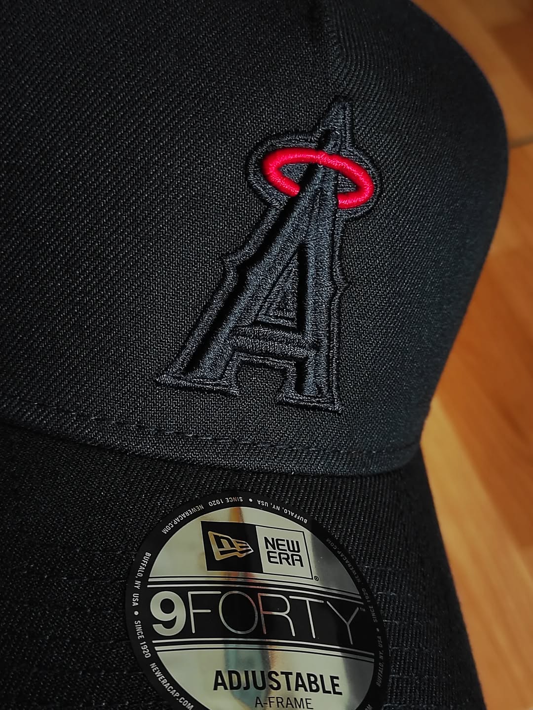 New era Anaheim Angels 50th aniversario black red 9FORTY A-FRAME Snapback