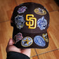 Brown San Diego Padres All Over Logo Gray Bottom 59FIFTY New Era Fitted