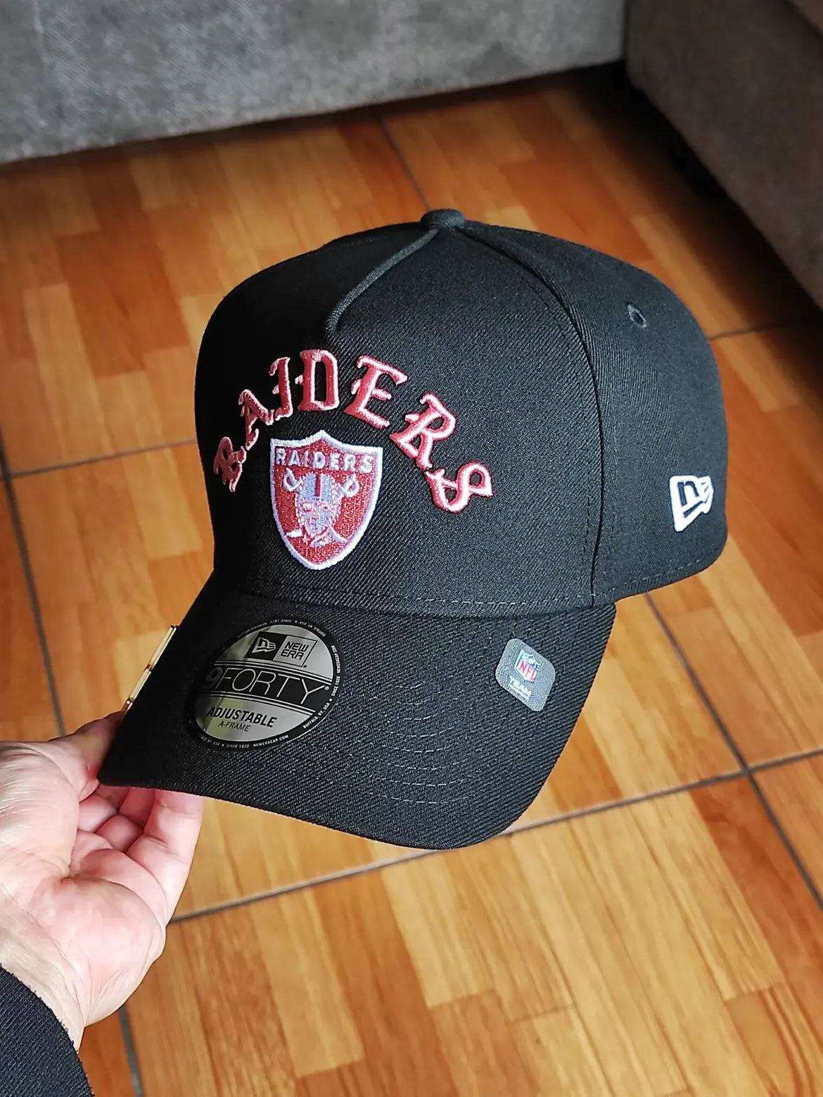 New era Las Vegas Raiders black link 60th Anniversary 9Forty A-Frame Snapback