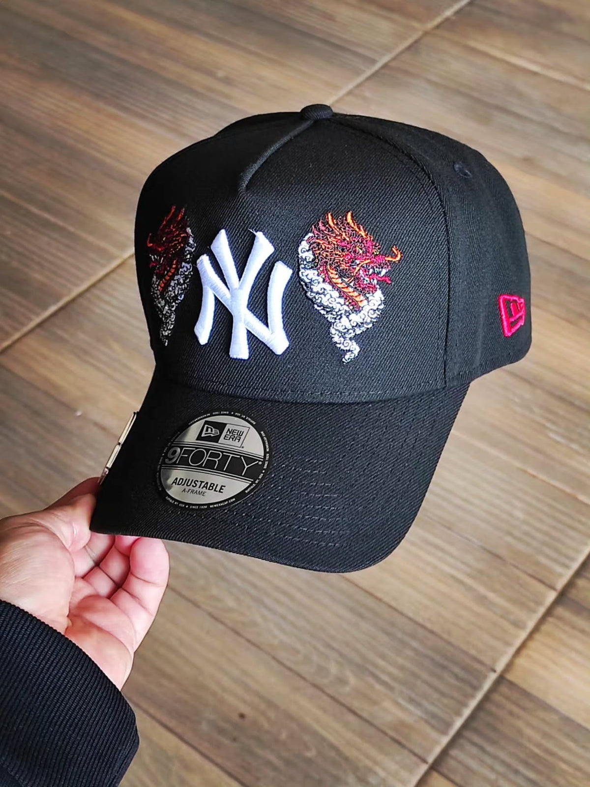 New Era New York Yankees World Series 1996 Dragon Black Prime Edition 9Forty A Frame Snapback Hat