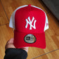 New Era Los New York Yankees Red white Trucker a-frame