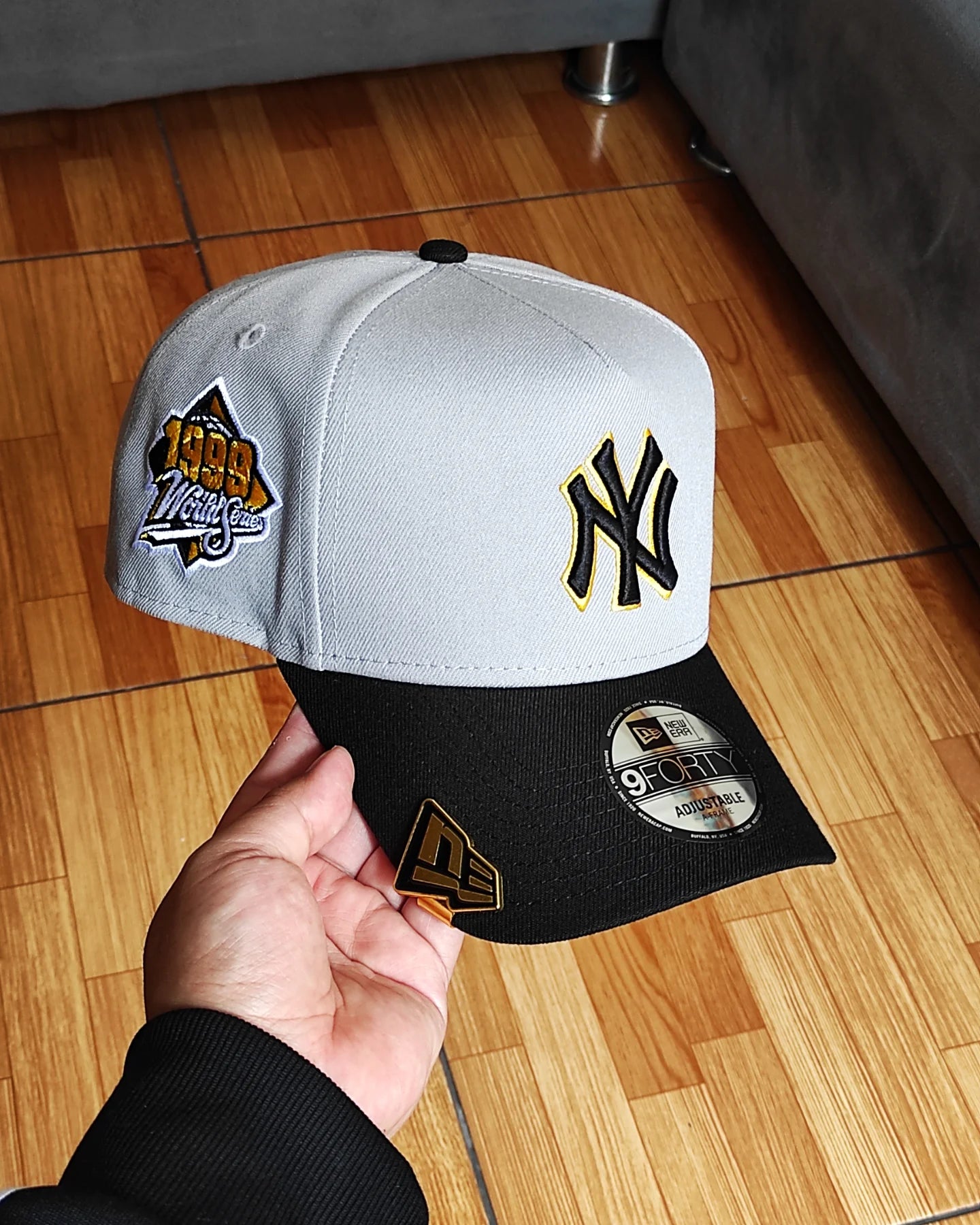 New Era New York Yankees world series 1999 plomo negro - 9 Forty A-FRAME