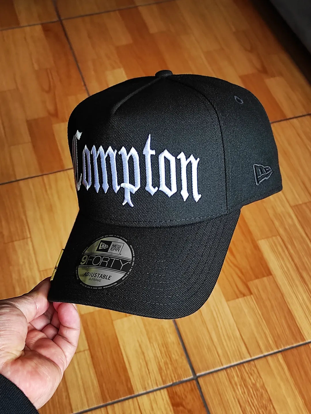 New Era of Compton black 9Forty A-frame Snapback