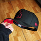 New Era Los Angeles Dodgers 50th Anniversary Blackout Red Prime Edition 9Fifty A Frame Snapback