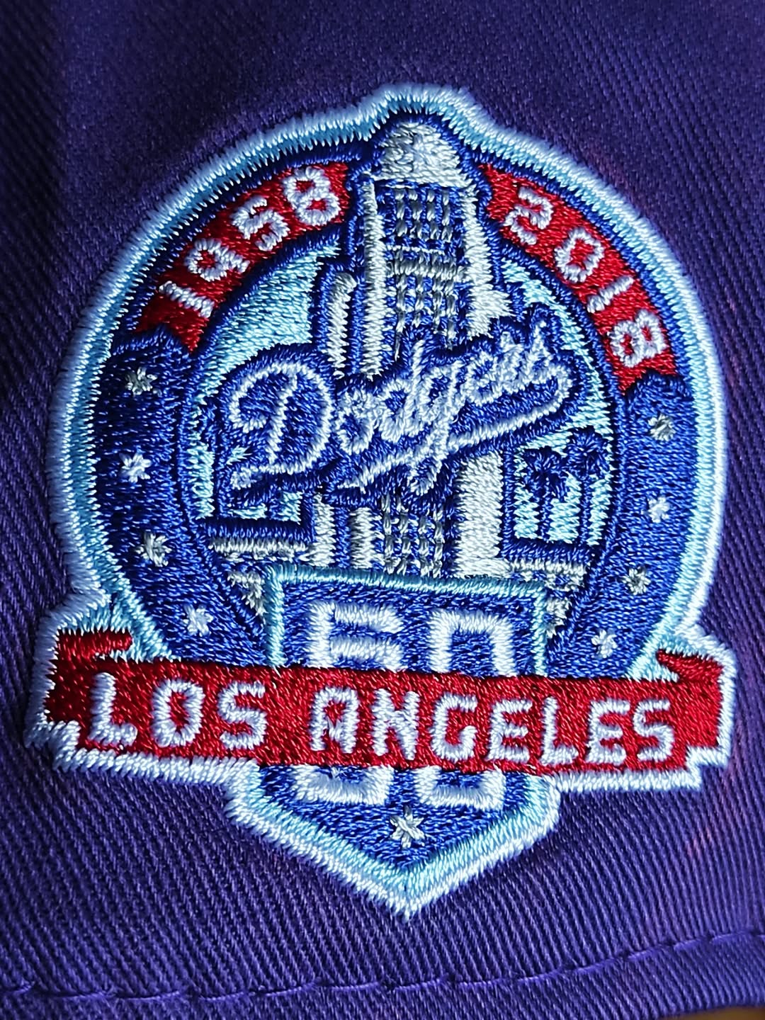 New era Los Angeles Dodgers purple 👖 9FORTY A-FRAME Snapback