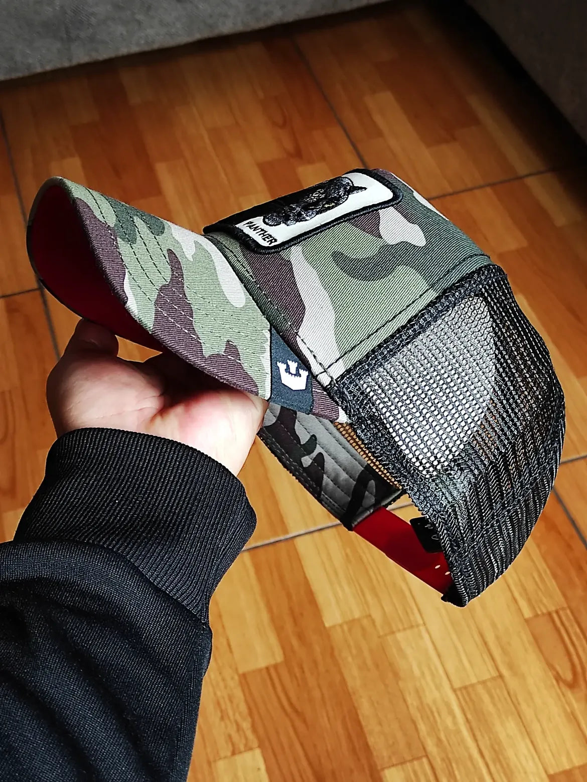 Gorra trucker camuflaje pantera Panther Camouflage Seasonal The Farm de Goorin Bros.